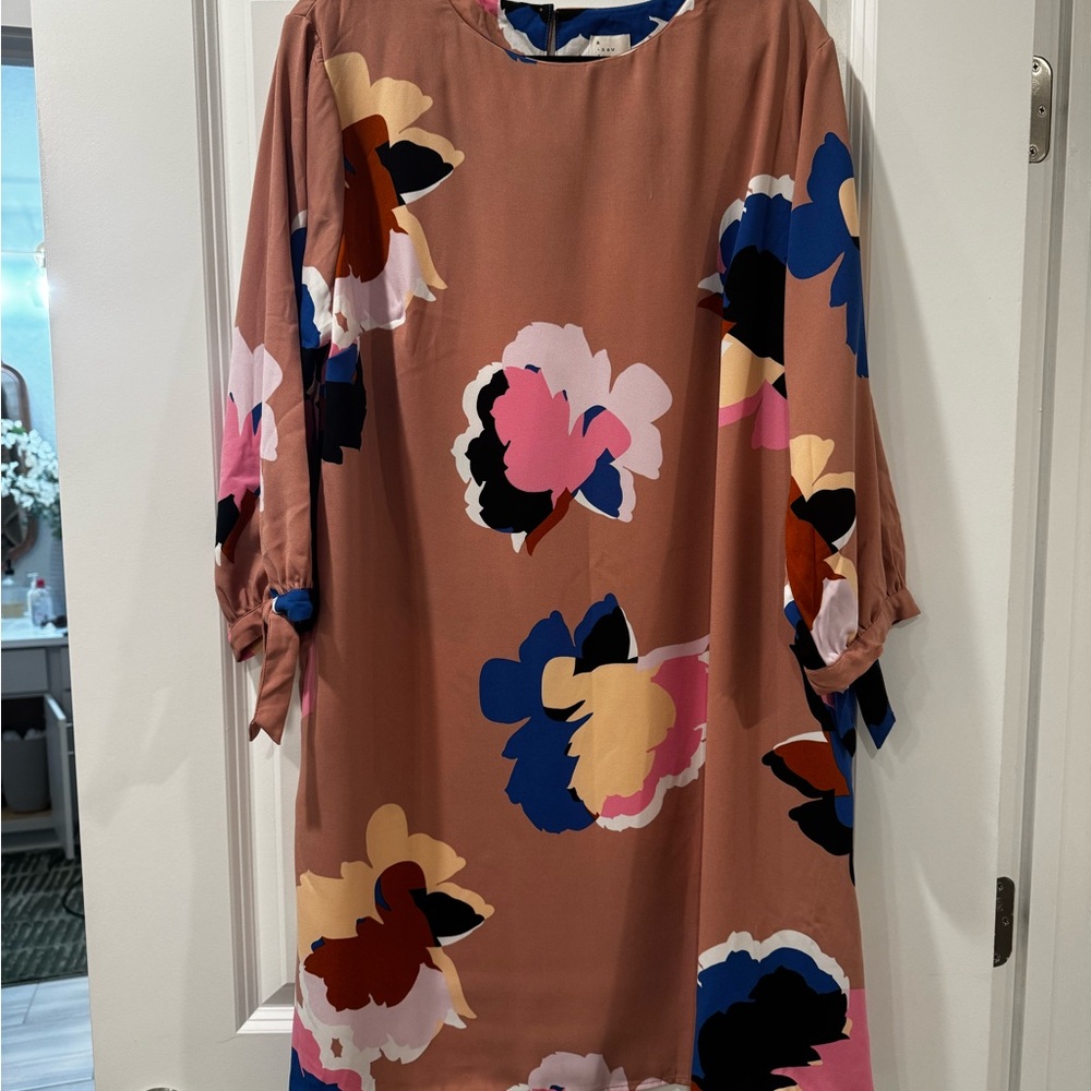 a new day blush pink floral print dress - NWT XXL
